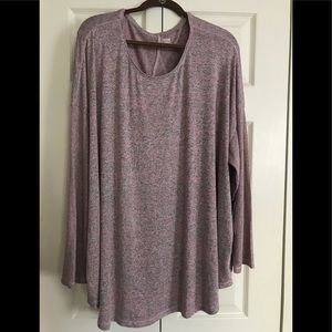 Ana Long sleeve rose oversized top